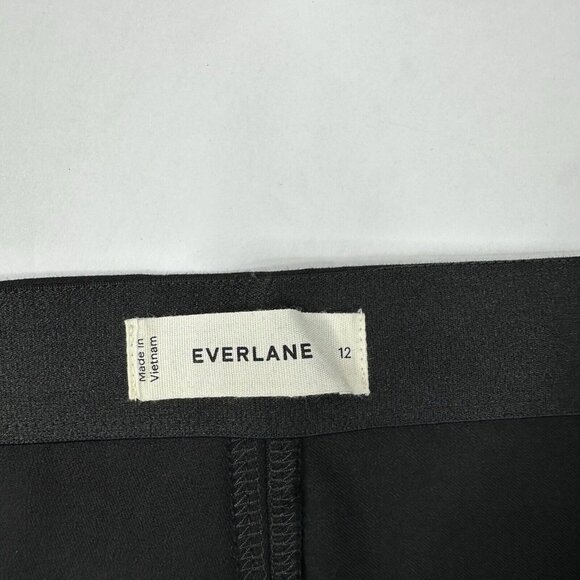 Everlane Women's NWOT Black Mid-Rise The Bi-Stretch Work Pant 12/W32.25/L27.25 - Picture 5 of 12